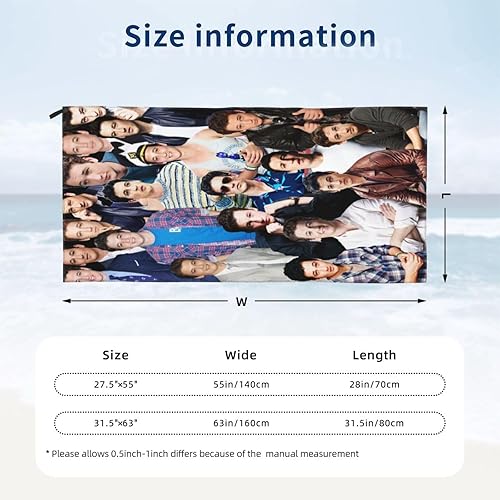 Miniatura 7 de Miles Teller - Toalla de playa de microfibra ligera de secado rápido, toalla de baño de secado rápido, toallas de baño para viajes, playa, gimnasio,