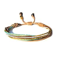 Vista 89 de Colorful Bracelet for Men and Women with Hematite Stones: Handmade Designer Adjustable Multistrand String Knotted Macrame Friendship Bracelet