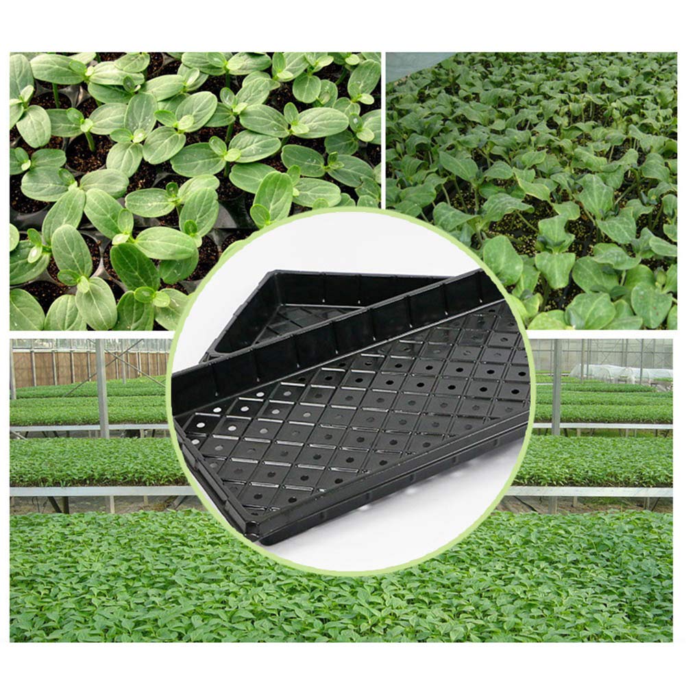 2PCS impianto Crescere vassoi Garden Seed Nursery vassoi di plastica Vassoi di propagazione per Seme di partenza, Strong Vassoi Serra