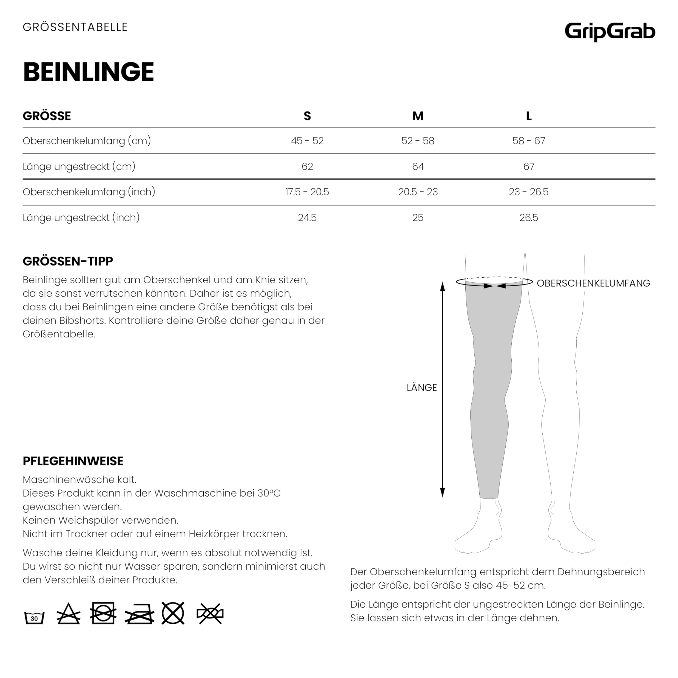 GripGrab AquaRepel 2 Wasserabweisende Radsport Beinlinge Softshell Winter | Dreilagige wasserdichte Membran, 4-Wege-Stretch, Fleece-Innenseite, Silikon-Gripper – Frühjahr & Herbst Beinwärmer