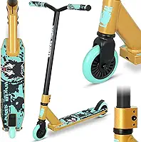 Trotinete Pro Trick, patinete básico de acrobacias para crianças a partir de 6 anos, scooter BMX Freestyle completo de alumínio e leve para iniciantes
