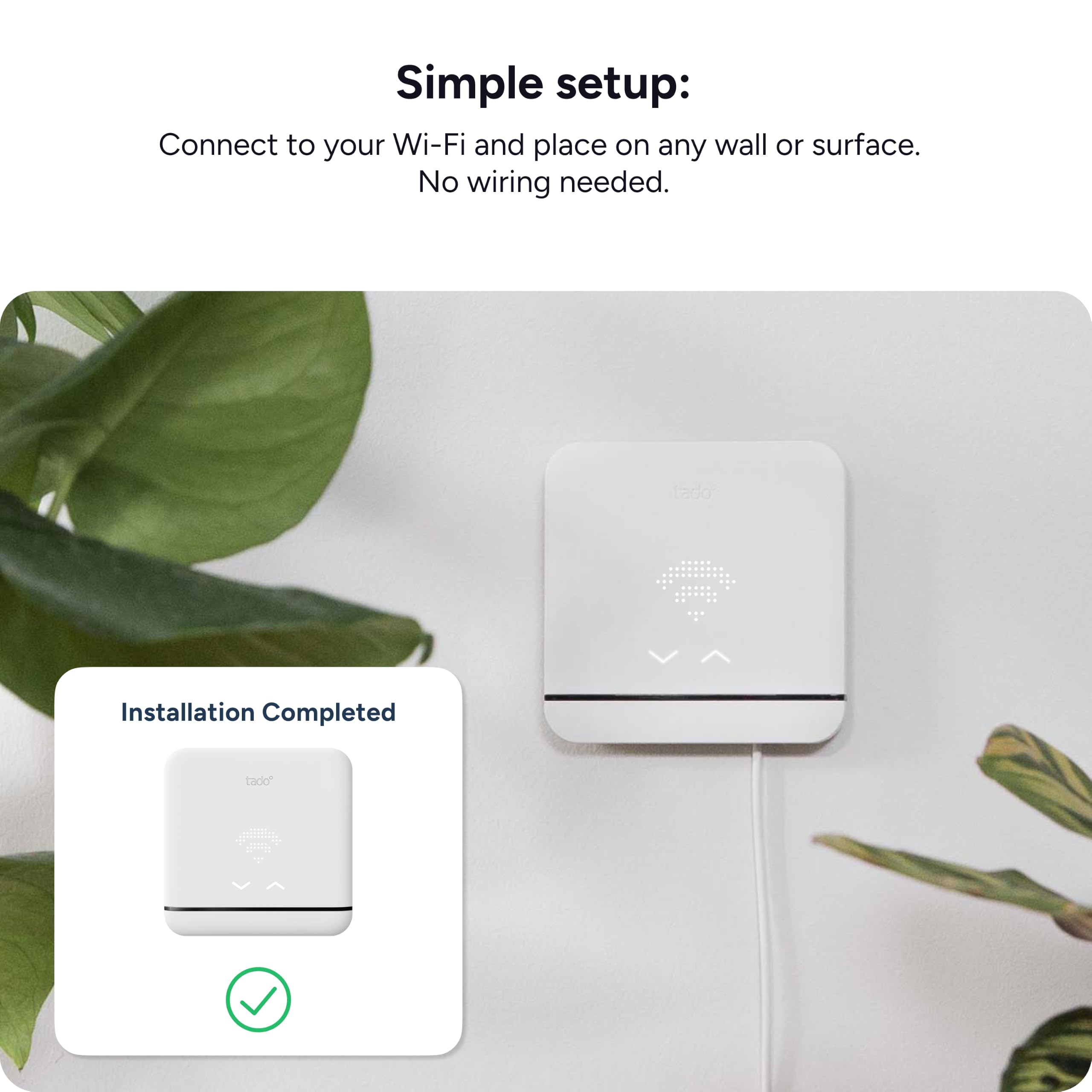 tado° Termostato Inteligente Inalámbrico kit de inicio V3+ – Control de calefacción smart home, fácil instalación, diseñado en Alemania, compatible con Amazon Alexa, Siri y Asistente de Google