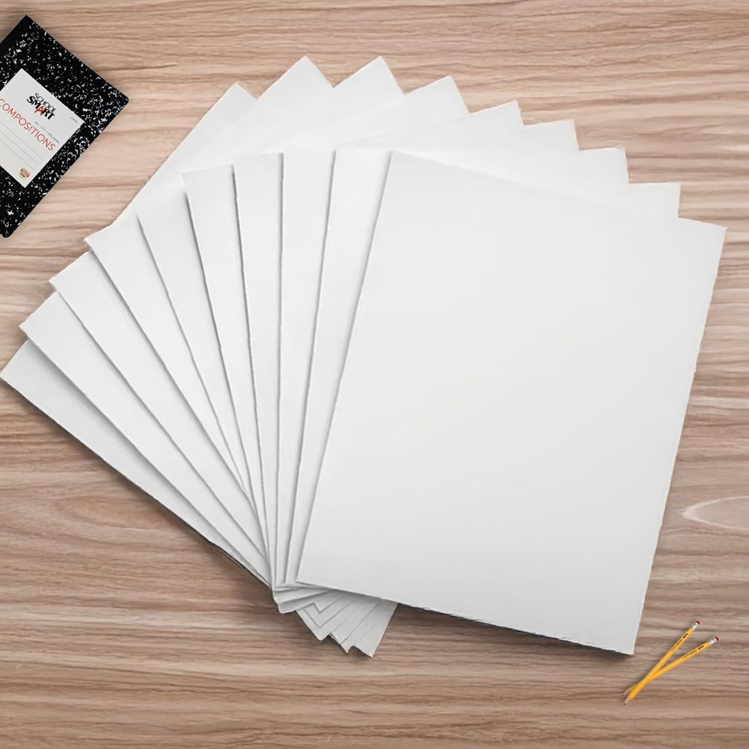 School Smart Folding Bristol Tagboard, 22-1/2 x 28-1/2 Inches, White, Pack of 100