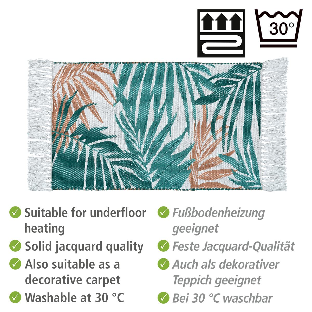 HOMCOM Tappeto Retrò Antiscivolo e Lavabile 230x160cm Multicolore
