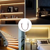 Vista 8 de Conectores de tira LED LightingWill 2 pines de 8 mm, 10 piezas de conectores LED sin soldar para tiras de luz LED de un solo color, compatibles