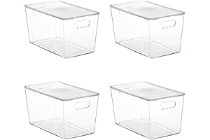 60 qt Storage Bins with Lids: Optimal Pantry and Home Organization Solution
