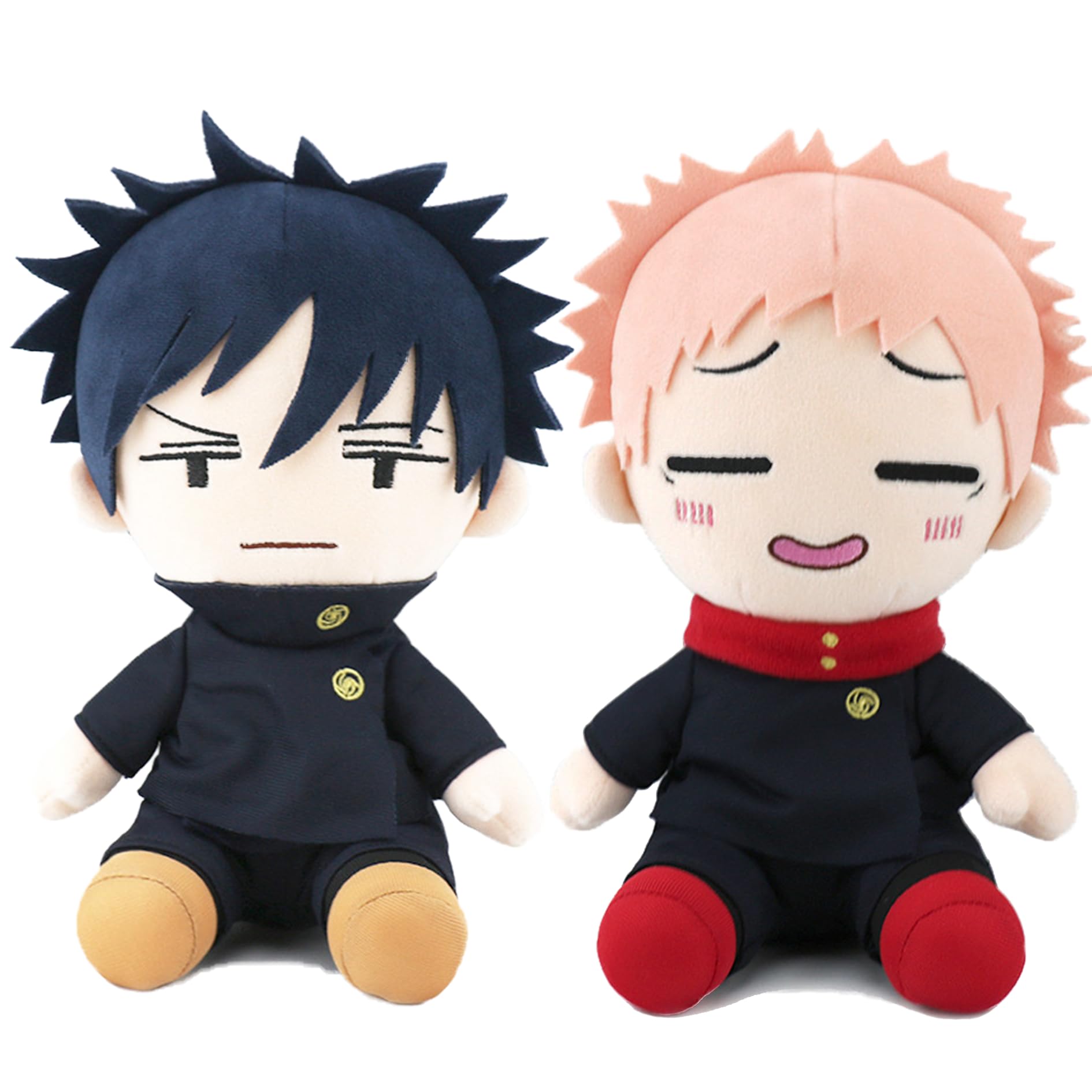 Juju-tsu Kai-sen Plush Toy-Cartoon Zenin MakiStuffed Toys-Goio Pillow for Kids Fans -MiniSato-ru Anime Home Decor forFans Lovely Tovs for Kids & Aduts (Itadori Yuji+Fushiguro Megumi)