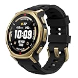 Amazfit T-Rex 3 Pro Outdoor Smart Watch 44mm Sapphire AMOLED Display with Flashlight, Ti Bezel, Dual Band GPS, Offline Maps, 17 Days Battery, 10 ATM, 180+ Sports Mode for Android & iPhone, Black Gold