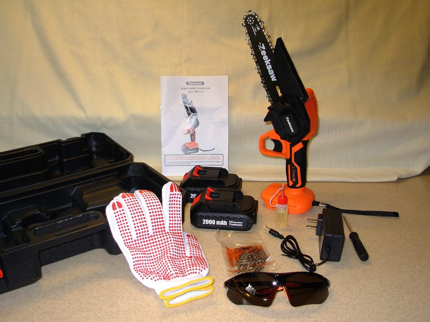 13/mo Finance Mini Chainsaw 6 Inch Cordless, Zeeksaw Super Power