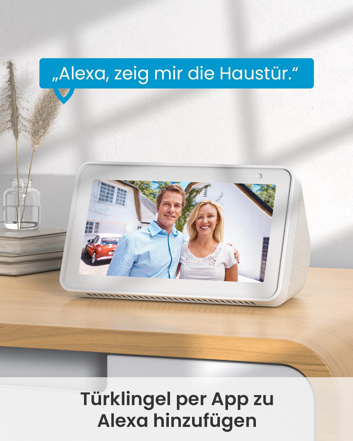 ieGeek 5MP WLAN Video Türklingel mit Kamera, 2,5K Klingel Haustür Ohne ABO | Alexa-kompatibel, 166° Weitwinkel, Nachtsicht, AI Bewegungserkennung, 2-Wege-Audio, SD- & Cloud-Speicher, 2,4GHz WIFI