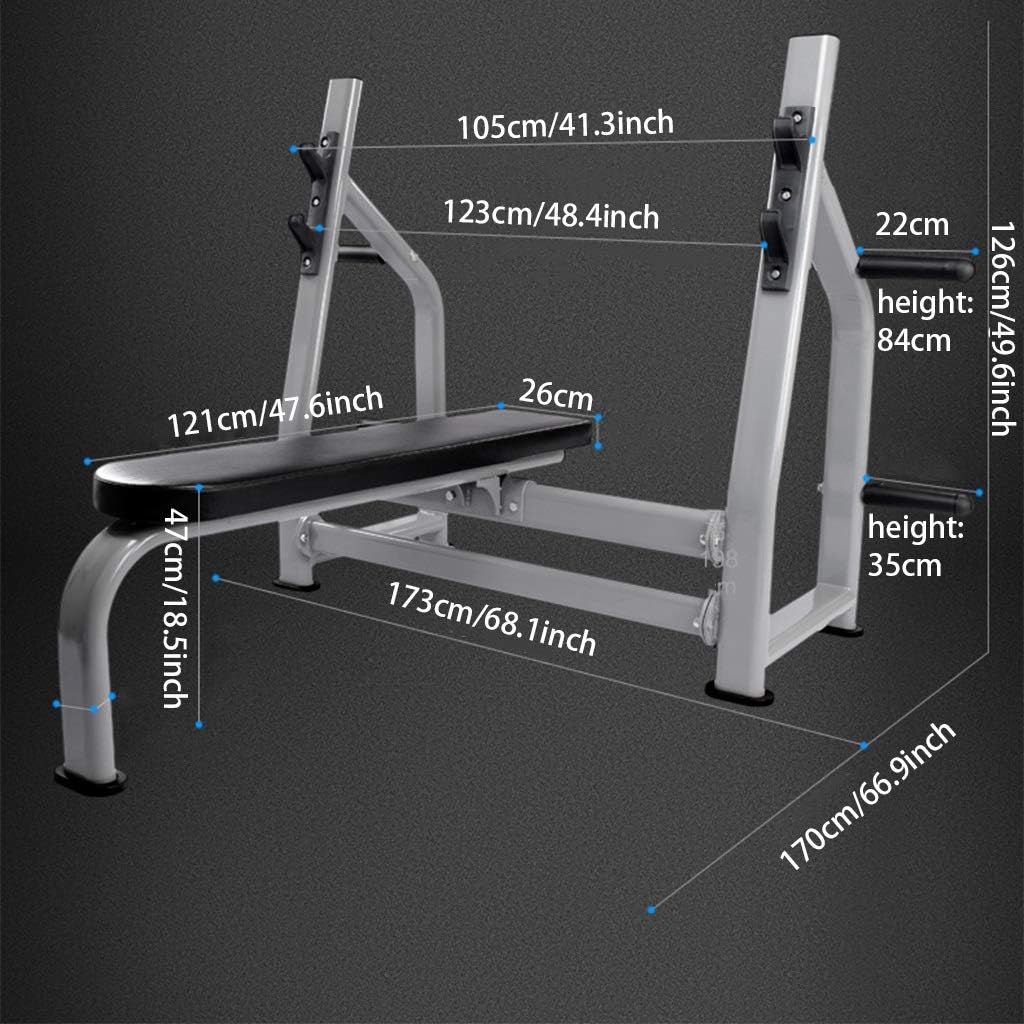 TOE Multifunctional Weightlifting Bench for Gym Press Bench Squat Rack Height Adjustable Folding Dumbbell Bench Strength Training Workout Bench Home Gym : Sports & Outdoors