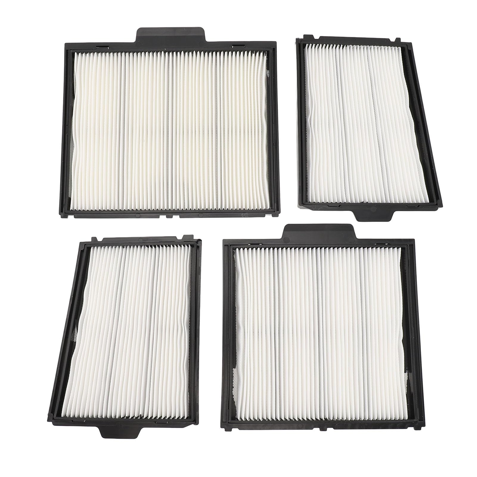 Yosoo Health Gear Paneles de Filtro Ultrafinos Reemplazo del Filtro del Limpiador de Piscinas Cesta Plegable de ABS con 4 Paneles Numerados Enjuague de Manguera de Captura de Desechos Finos para