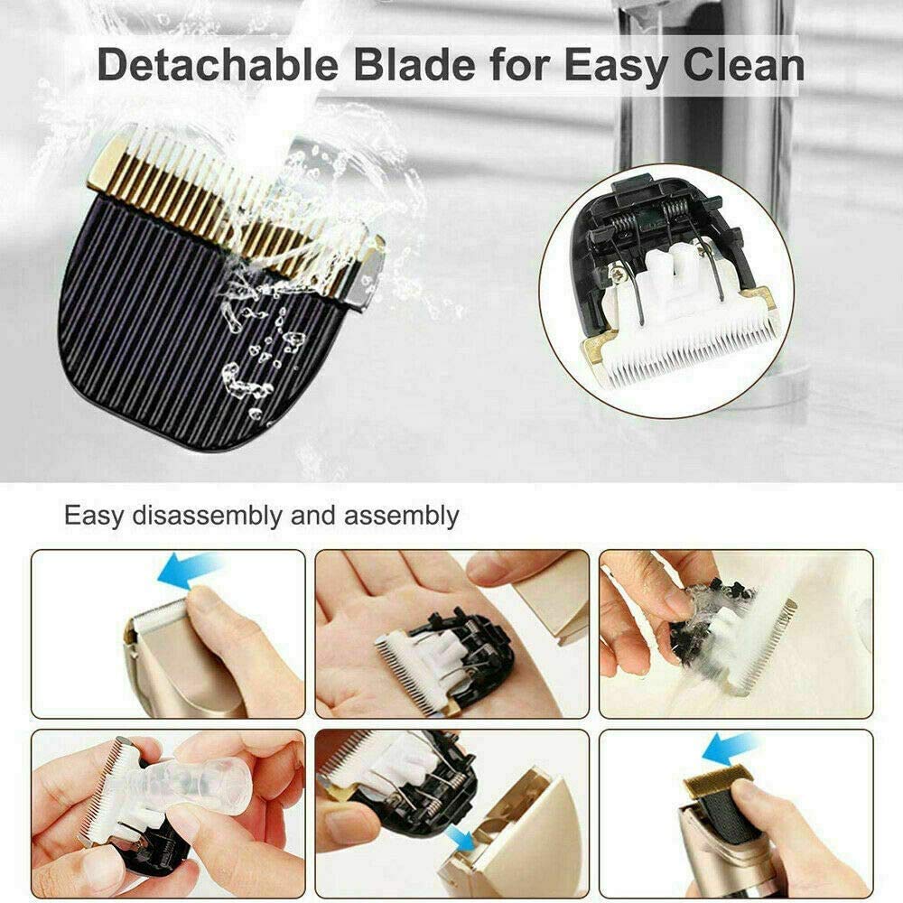 Tosatrici Per Cani, Ricaricabile Cordless Tosatrici Rumore Basso Rasoio Per Animali Domestici, Kit Di Strumenti Per La Cura Degli Animali Domestici Con Le Guide Del Pettine Forbici Kit Per Unghie