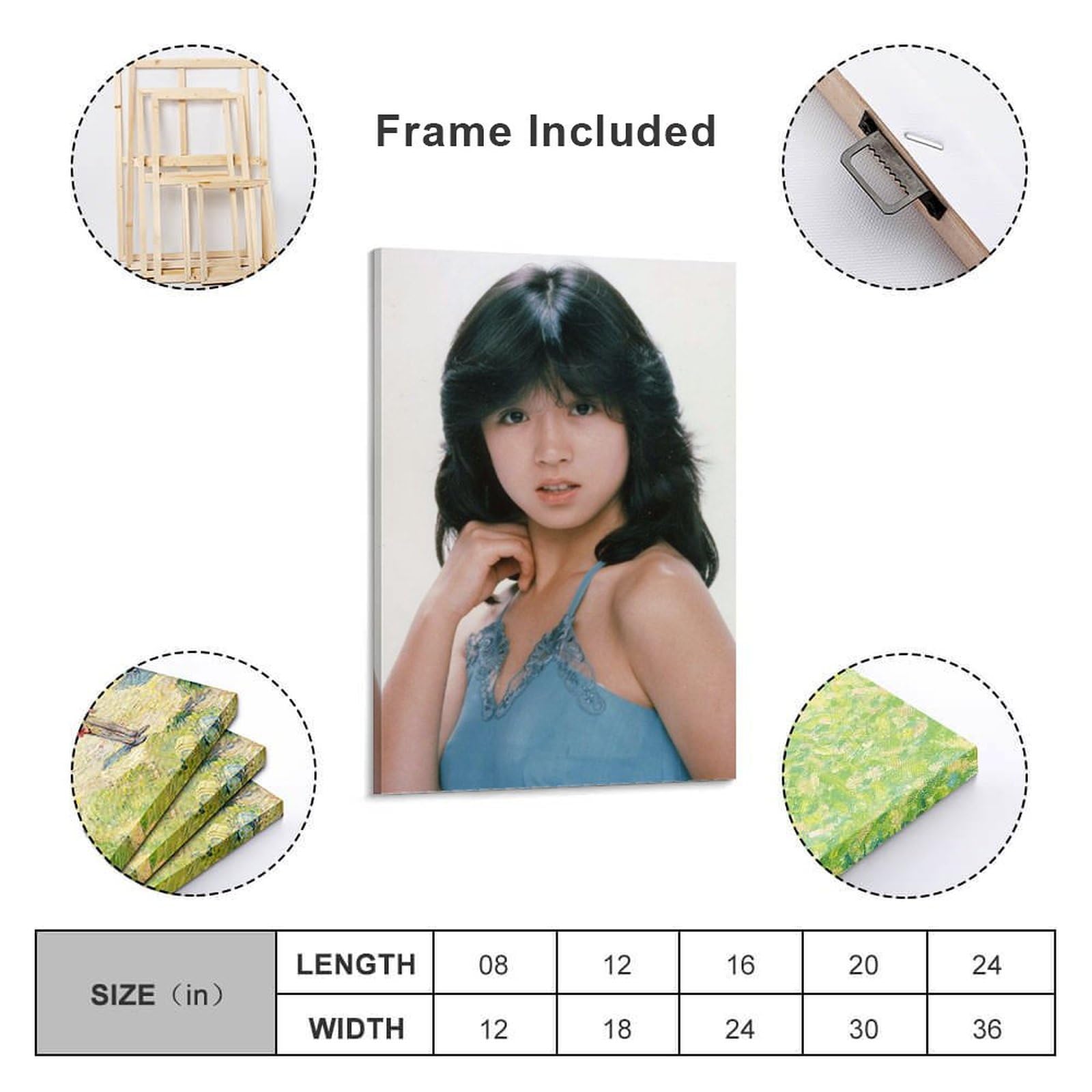 Amazon.co.jp: 中森明菜セクシービキニ写真ポスター絵画 キャンバス