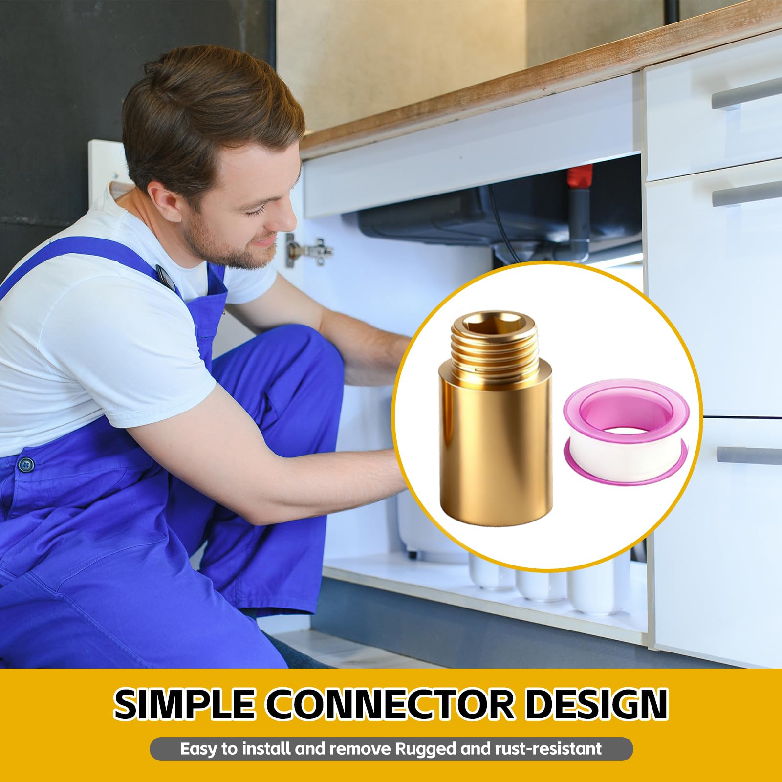 YFLeomry 5 Stück Hahnverlängerung 1/2 zoll 10/15/20/25/30mm, Messing Verlängerung Fitting, Wasseranschluss Verlängerung Erlängerung Fitting, Gewindefitting für Heizung Trinkwasser Installation YFLeomry 5 Stück Hahnverlängerung 1/2 zoll 10/15/20/25/30mm, Messing Verlängerung Fitting, Wasseranschluss Verlängerung Erlängerung Fitting, Gewindefitting für Heizung Trinkwasser Installation