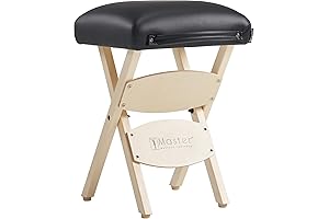 Master Massage Tables Lightweight Wooden Handy Folding Massage Stool