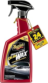 Meguiar's A1624 Quik Wax - Easy-to-Use Spray Wax for Gloss, Shine & Protection - Wet or Dry Use, 24 Oz.