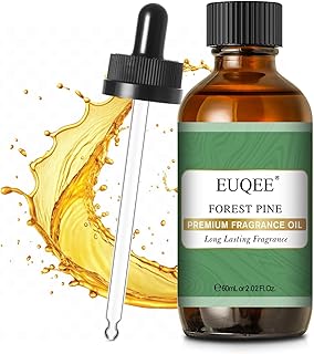 EUQEE Forest Pine Fragrance Oil Premium Fragrance Essential Oil 2.02 Fl oz with Glass Dropper for Diffusers, Soap Making, DIY Candle (60ml)
