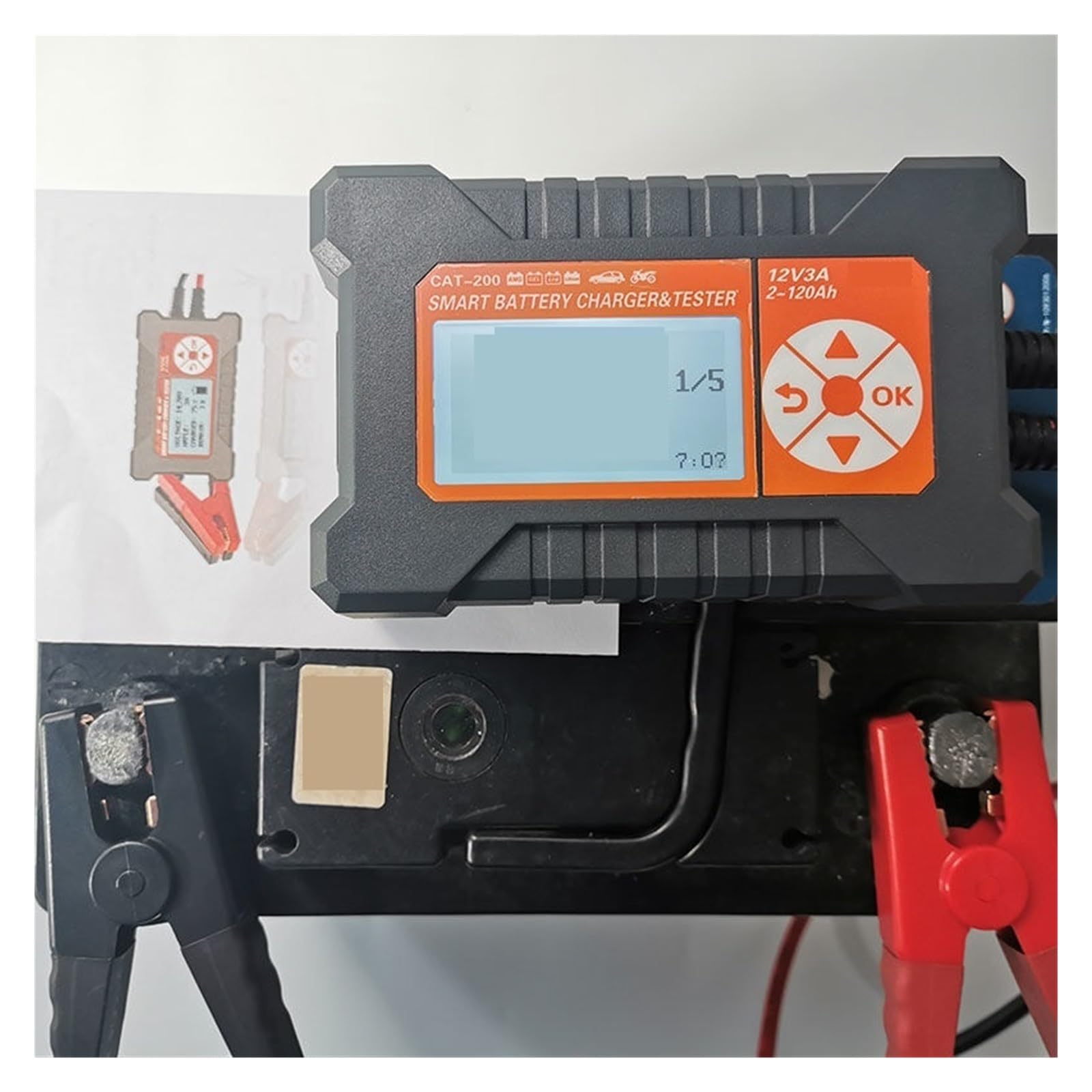 Inteligentna Ładowarka Do Testowania Akumulatorów Samochodowych Uniwersalny Tester 12V Akumulator Start-stop Szybkie Dokładne Wykrywanie