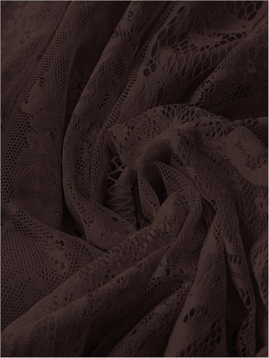 Verdusa Women's Plus Size Lace Long Skirts Elastic A Line Flowy Skirt Renaissance Maxi Skirt