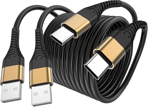 USB Type C Charger Cable Fast Charging 10ft,Extra Long 2Pack 10Foot USB A to USB-C Phone Charging Cord for Samsung Galaxy S20 S10 S10E S9 S8 Plus Note 10 9 8,Z Flip,LG V50 V40 V30 V20