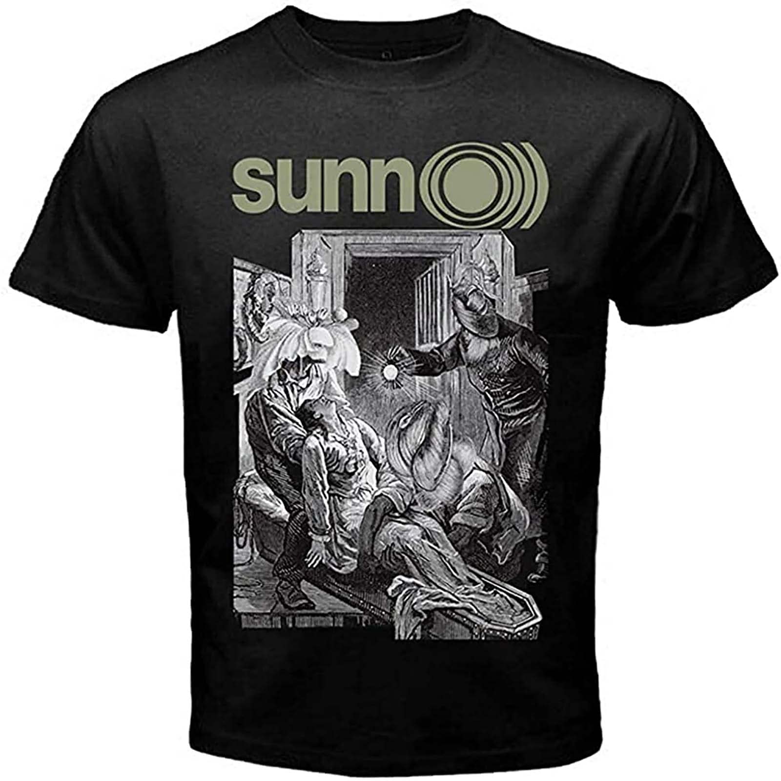 Sunn O Band Red T Shirt Funny Birthday Cotton Tee Vintage Gift