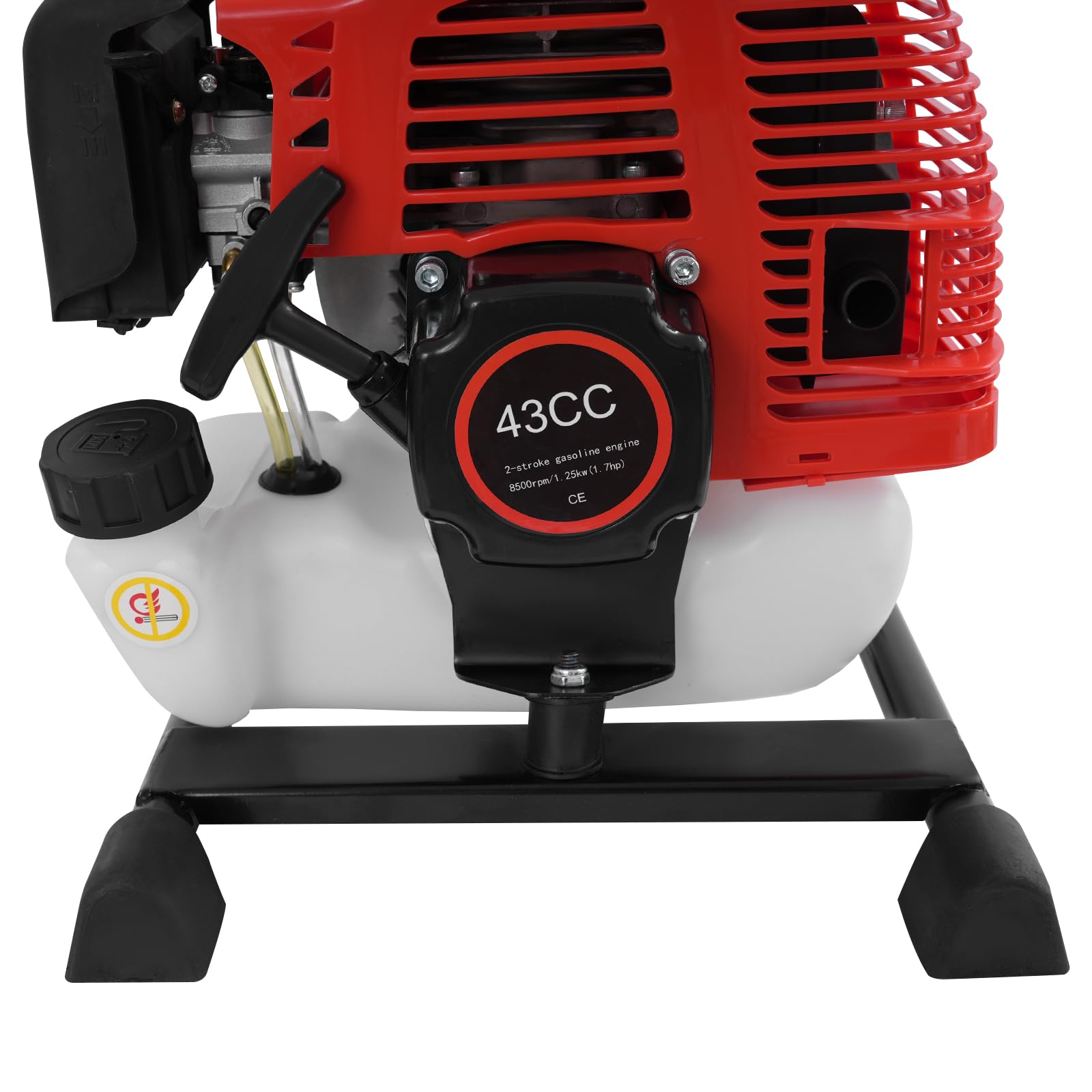 pompe à eau 1,25 kW, 10 000 l/h, hauteur de refoulement de 98 m, raccord de 2,5 cm, pompe de jardin, pompe à eaux usées avec moteur 4 temps, zone d'aspiration de 8 m, pompe à essence, démarrage à