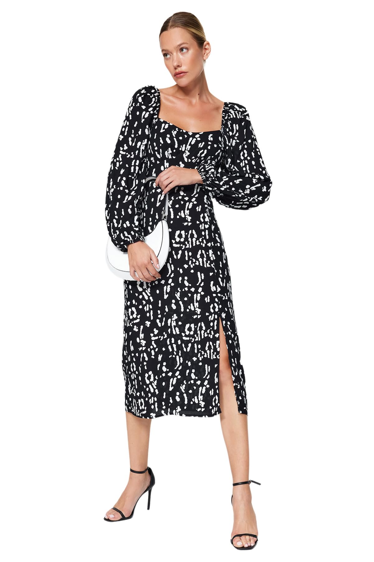 Trendyol Vestido para Mujer, Negro, 42