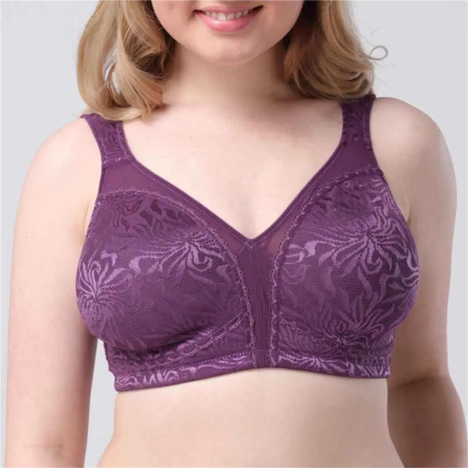 Sujetador de Mujer Sujetadores de Talla Grande for Mujer, lencería Soporte, Bralette, Sujetador sin Aros, Copa BCDEFGH para Diario
