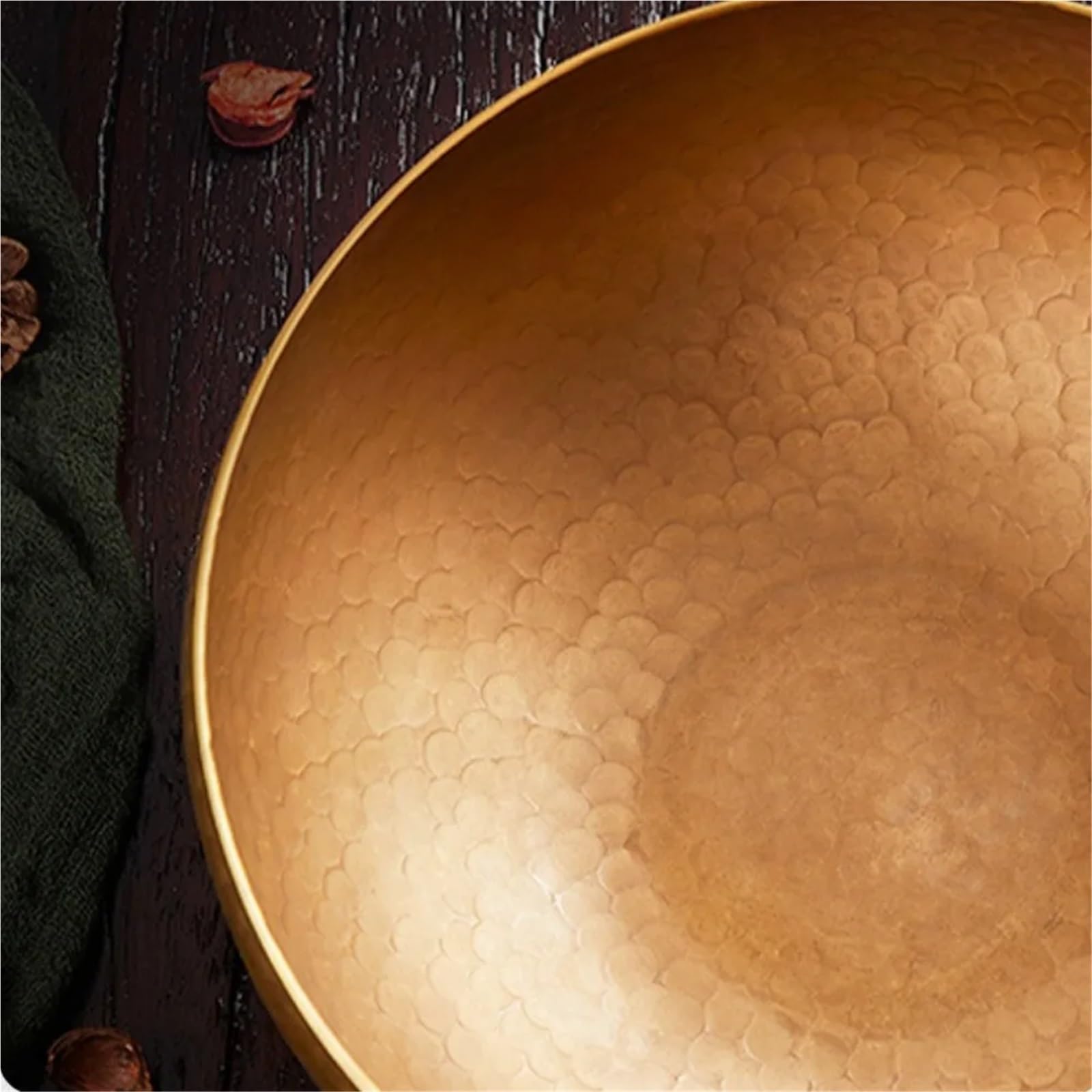 Set di campane tibetane Strumento di guarigione sonora in ottone, ciotola tibetana fatta a mano, grande, accessori for meditazione spirituale e consapevolezza(Diameter 22CM)