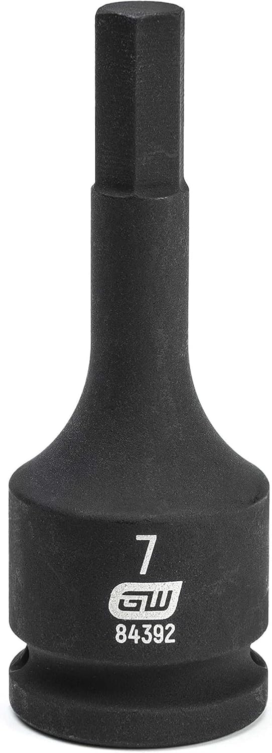 GEARWRENCH 3/8" Drive Hex Bit Impact Metric Socket 7mm 84392 Tools & Home