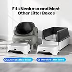 Neakasa Étape de chat avec Air Purificateur, 3 Modes pour le contrôle des cheveux d'odeur, de poussière et d'animal, compatibles avec les boîtes à litters auto-nettoyantes et traditionnelles