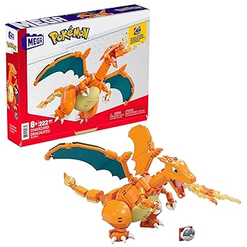 MEGA Pokemon Action Figure Charizard Pokemon 222 Pieces