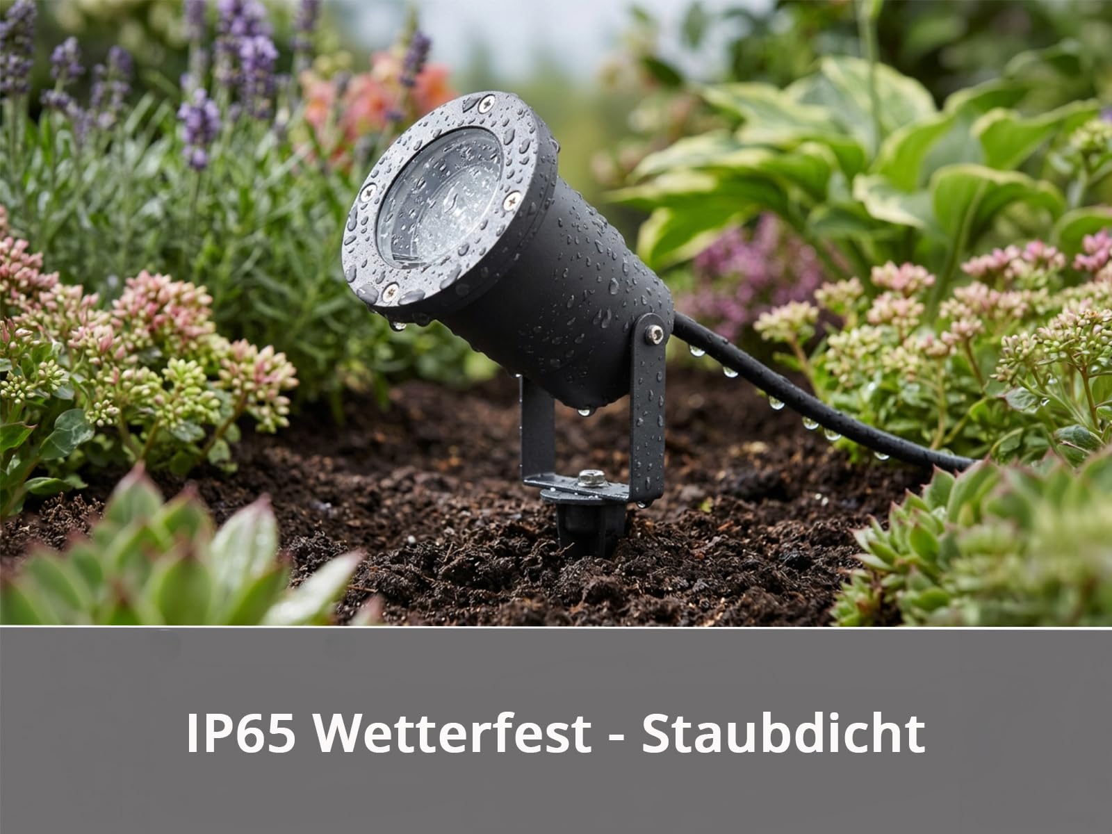 meineWunschleuchte Garten-strahler mit Erdspieß, schwenkbare Baumstrahler