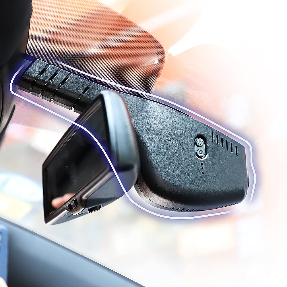 Fitcamx Dashcam 4K Compatibile con 2015-2025 VW Golf/Golf R/Golf GTI MK7/7.5/8 (D7100), OEM Dash Cam, UHD 2160P Video Wifi, Monitoraggio Parcheggio, G-Sensor, Registrazione Circolare, WDR, Scheda 64GB