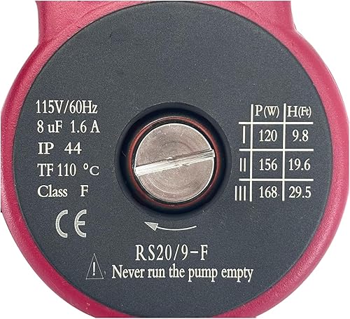 Miniatura 7 de UPS26-99FC 115V 16HP Bomba de caldera de bomba de circulación de agua utilizada para calefacción radiante, calefacción de bobina de ventilador,