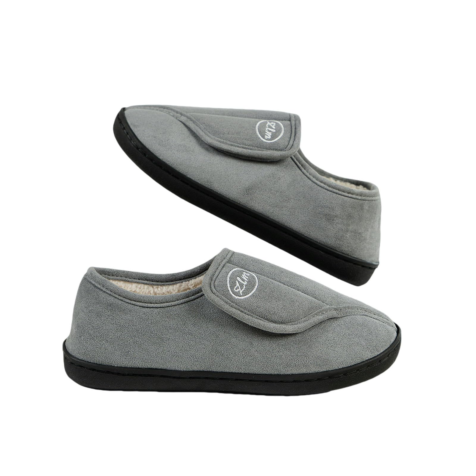 Pantofole Pannelli di Cotone Senza Slip Interni Caldi Invernali più Velluto E Scarpe di Cotone in Esterno Addensate-nero-36-37