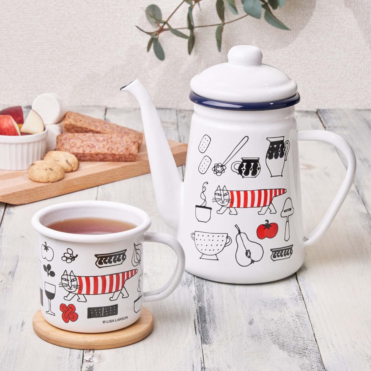 Amazon.co.jp: スケーター (skater) ホーロー マグカップ 380ml リサ