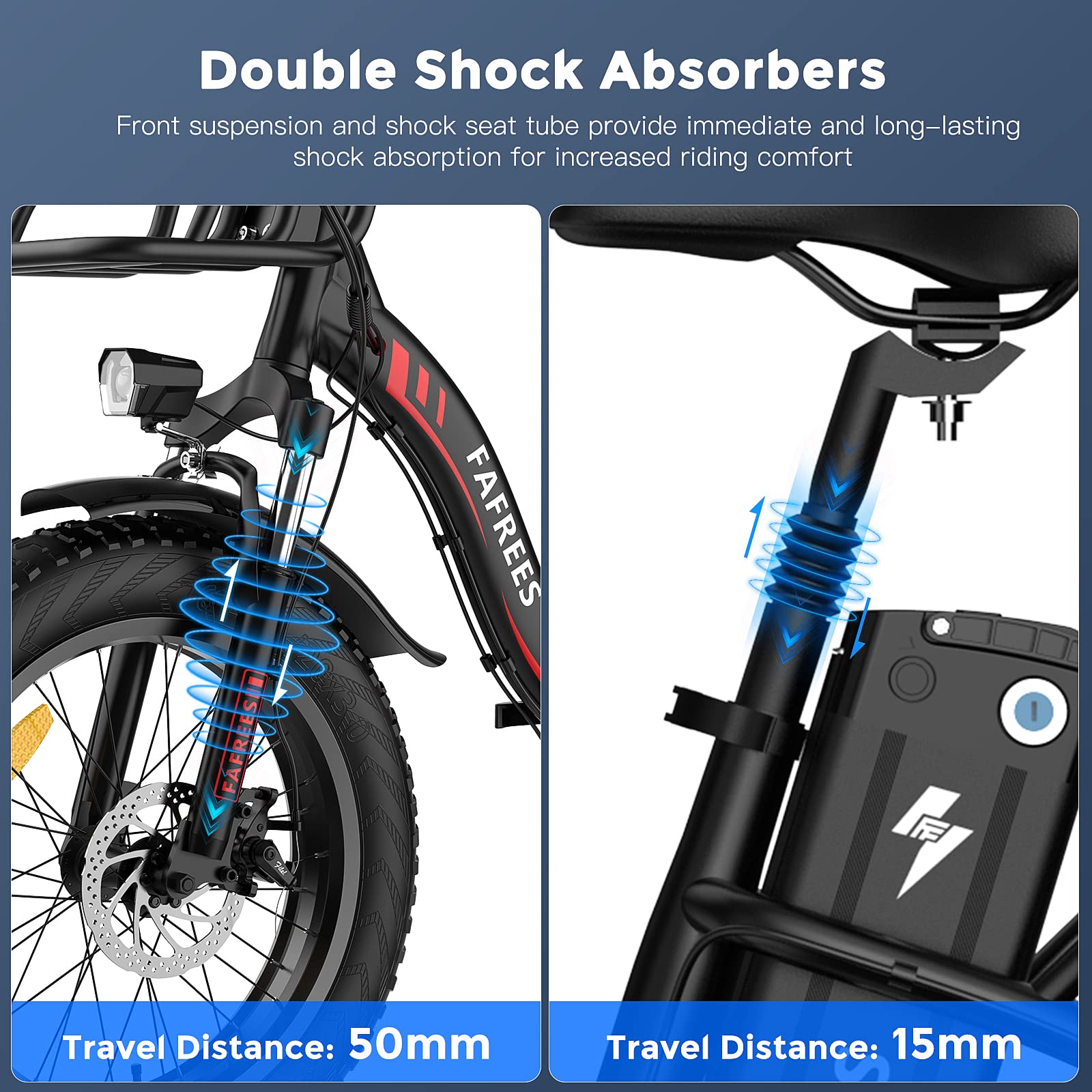 Fafrees F20 MAX E-Bike Klapprad 20 Zoll bis 150 kg Elektrofahrrder Damen,  Fatbike Ebike Mountainbike Herren 48V 30AH Batterie, Elektro Klapprad 54  N.m, Elektrische Fahrrad Erwachsene : Amazon.de: Sport & Freizeit