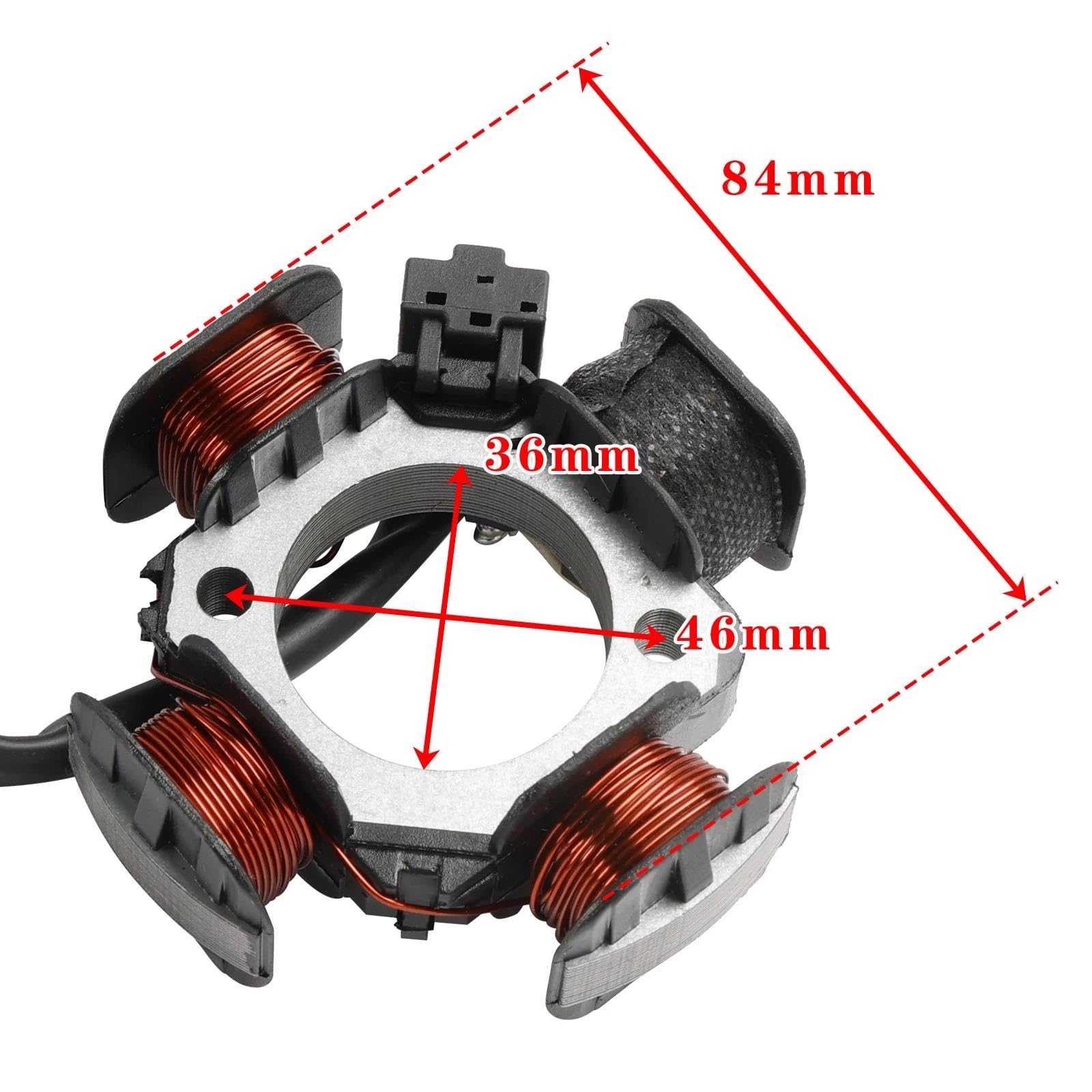 Bobina Estator Reemplace Para SB 50 Para Cabina 1997 Estator Magnético De 4 Bobinas Para Motocicleta 84 Mm Repuestos Para Motocicleta 32101-29C01 Bobinas Estator Magneto