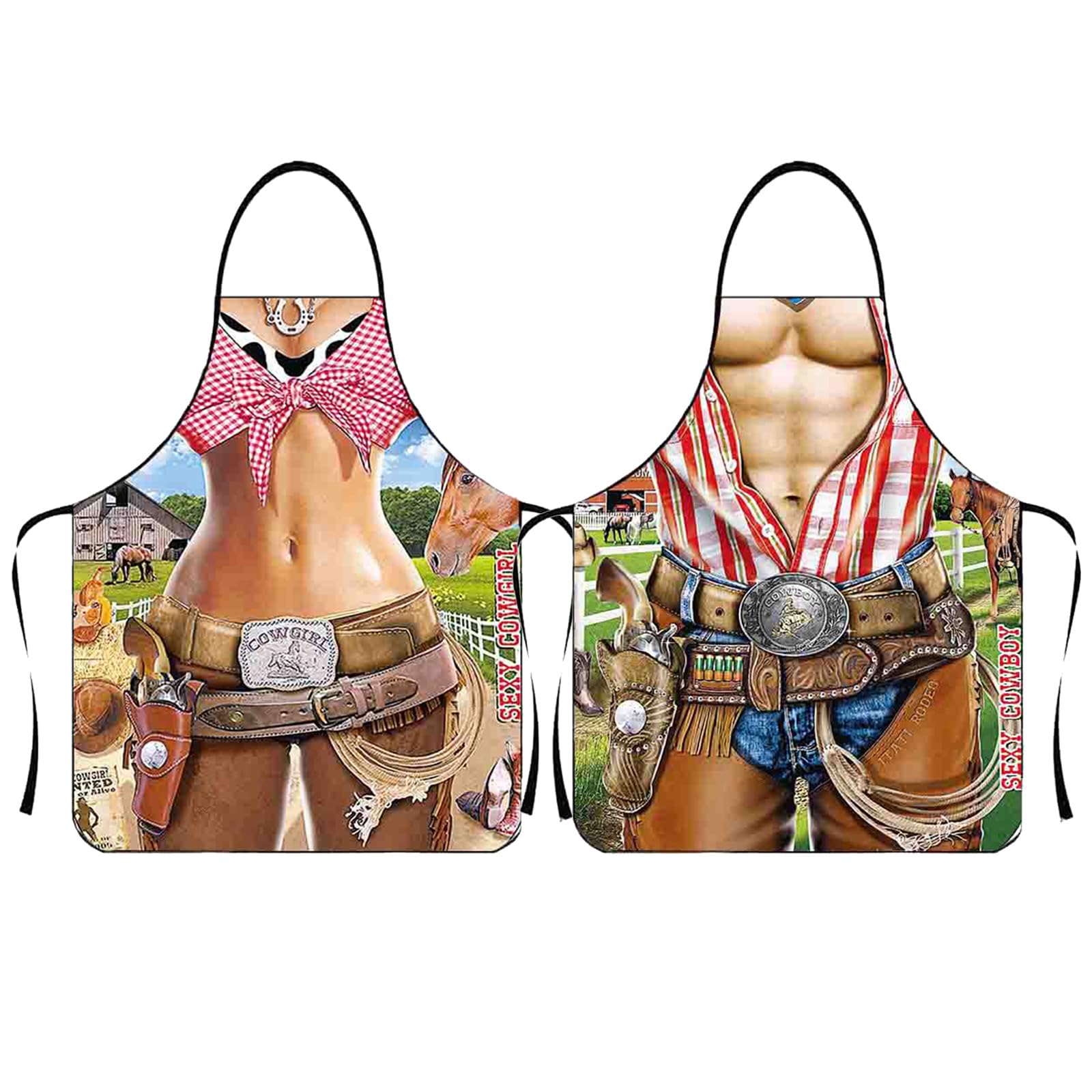 2 Piezas Delantal Cocina Hombre Divertido, Impermeable Delantal Hombre Divertido, Delantal Gracioso, Delantales Graciosos Hombre Mujer, Delantal Divertido para Cooking Barbacoa Fiesta