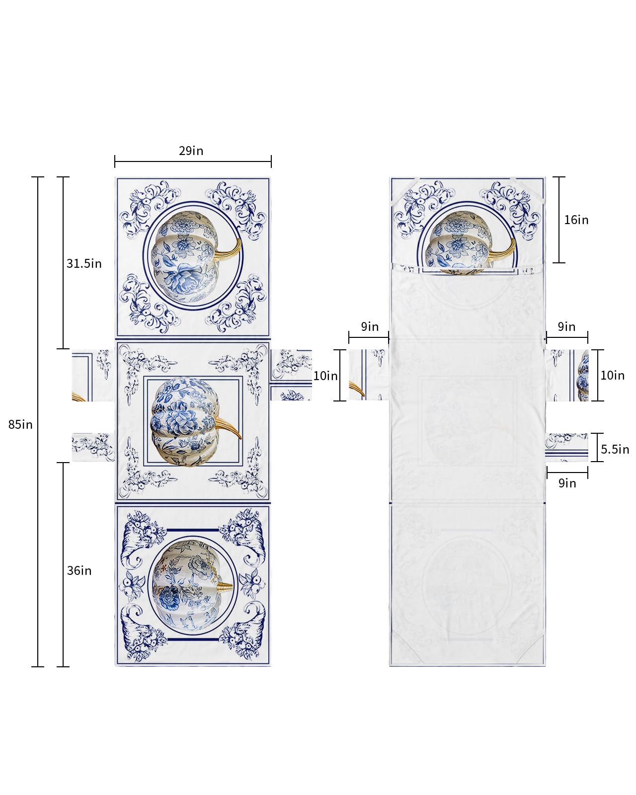 Chinese Thanksgiving, Beach Lounge Chair Towel Cover, Soft Chaise Lounge Towel with Side Pockets Patio Pool Chairs Cover for Beach/Pool Sunbathing 29x85 Fall Pumpkins Tile Floral Aesthetics Decor