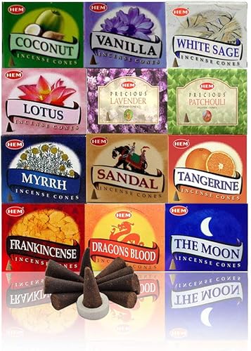 12 cajas surtidas de conos de incienso HEM conjuntos éxito en ventas 2 12 x 10 120 total 12 cajas surtidas de conos de incienso HEM conjuntos éxito en ventas 2 12 x 10 120 total