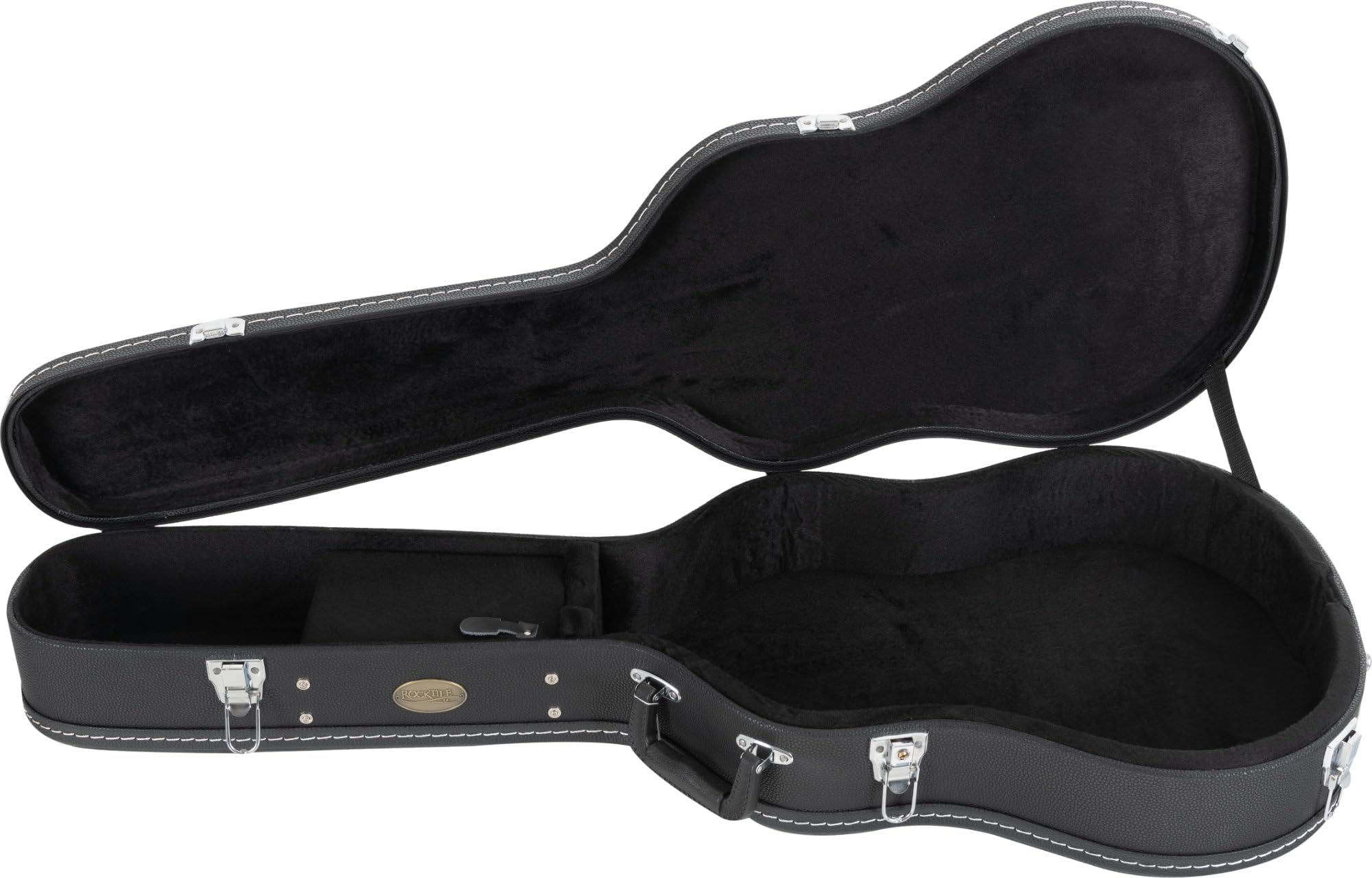 Rocktile Étui Guitare Western 4/4 Style APX (gigbag rembourré, Compartiment intérieur intégré, verrouillable, Dimensions intérieures Max LxPxH : 104 x 38 x 12 cm) Noir