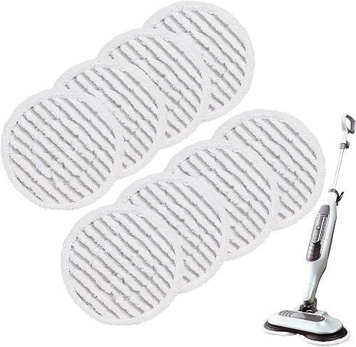 Miniatura 1 de yazi Paquete de 8 almohadillas de repuesto para mopa de vapor Shark S7001 S7000AMZ S7000 Series almohadillas de repuesto de cabezal de fregona para