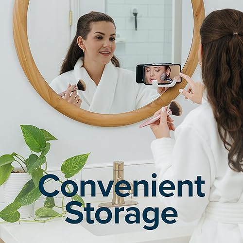 Miniatura 7 de SlipX Solutions On The Dot Power Lock - Gancho con ventosa, soporte para maquinilla de afeitar y soporte para teléfono (perfecto para ducha y