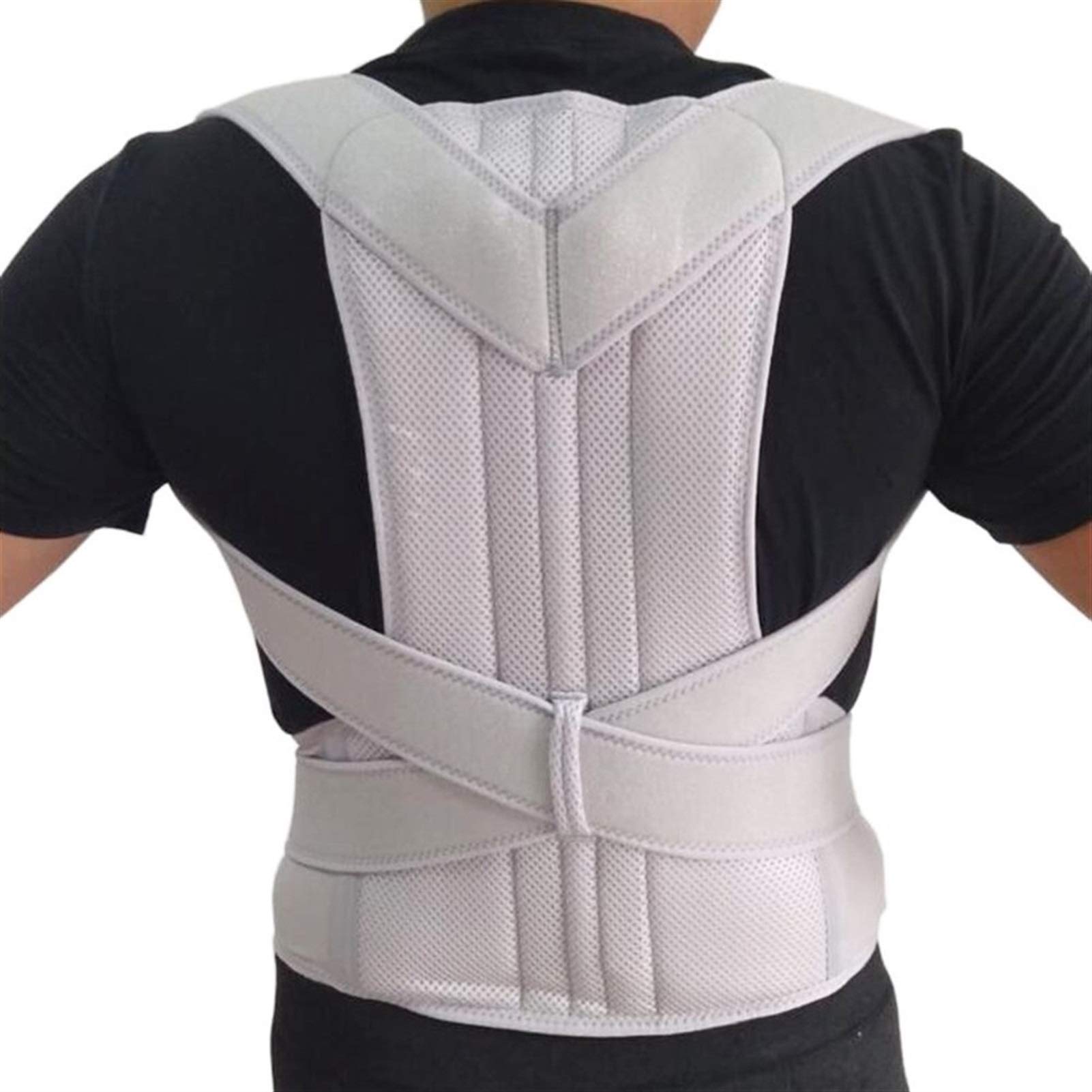 Corrector de Postura Ajustable para Hombre y Mujer, Faja Lumbar, Corrector Recto hacia atrás, Tallas S-XXL.