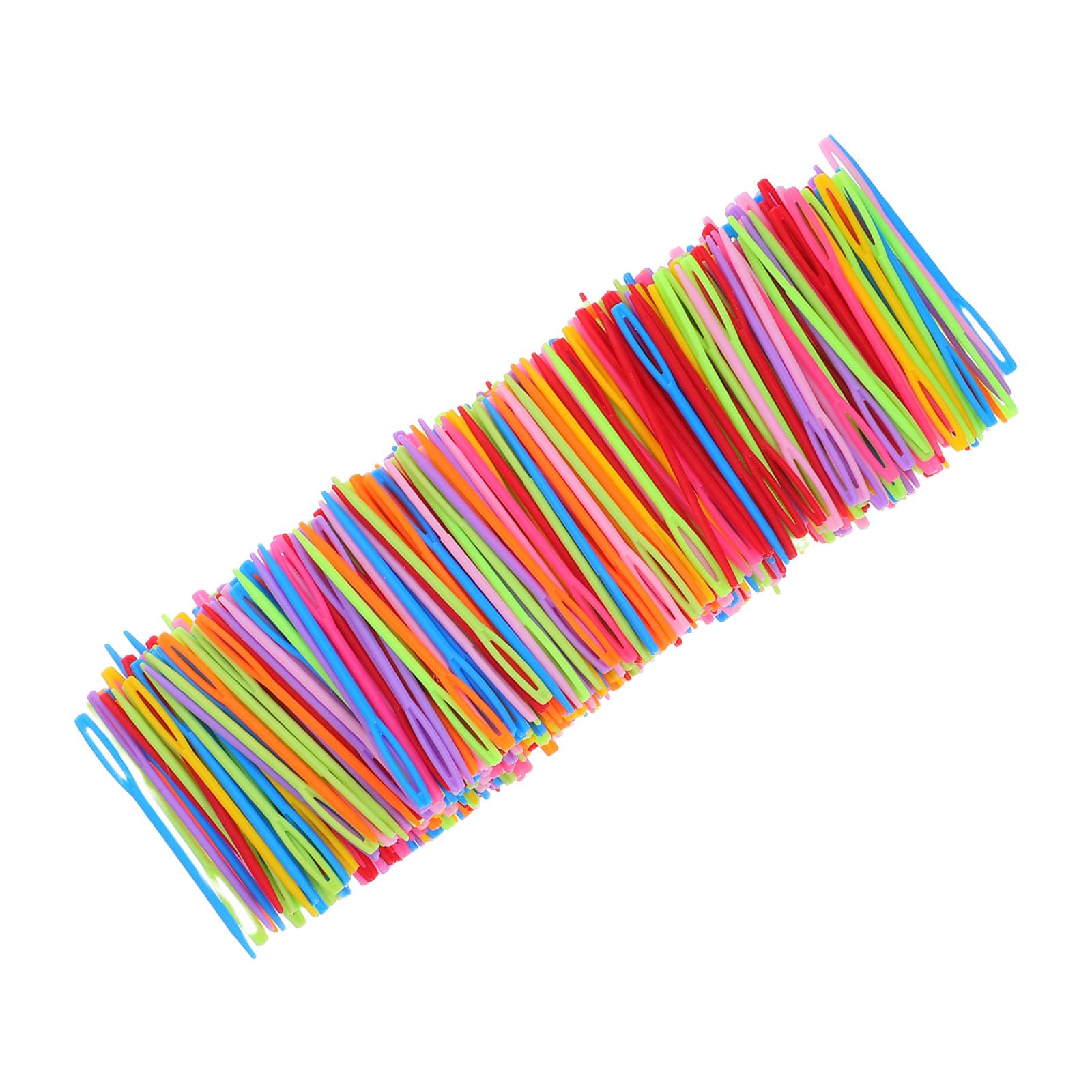 SUPVOX 2000 Agujas de Coser de Plástico de Colores Ojo Grande 7 CM Punta Roma Agujas Laneras para Tejer Zurcir y Bordar Adecuado para Manualidades y Proyectos de Tapicería