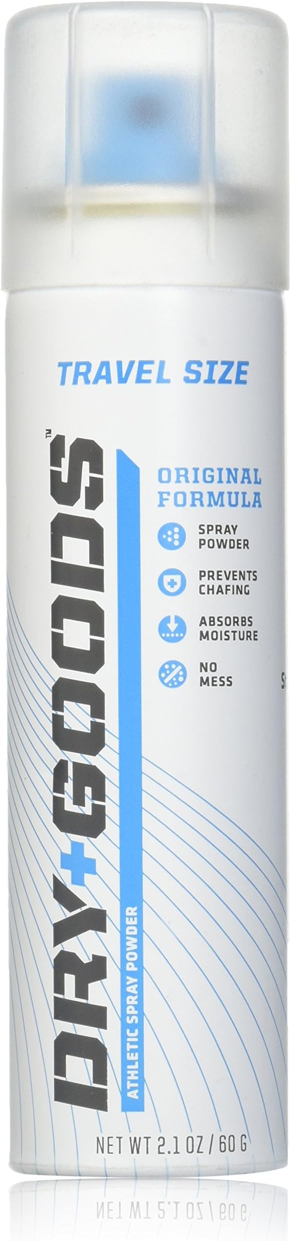 Dry Goods Athletic Spray Powder, Travel Size - Original, 2.1 oz