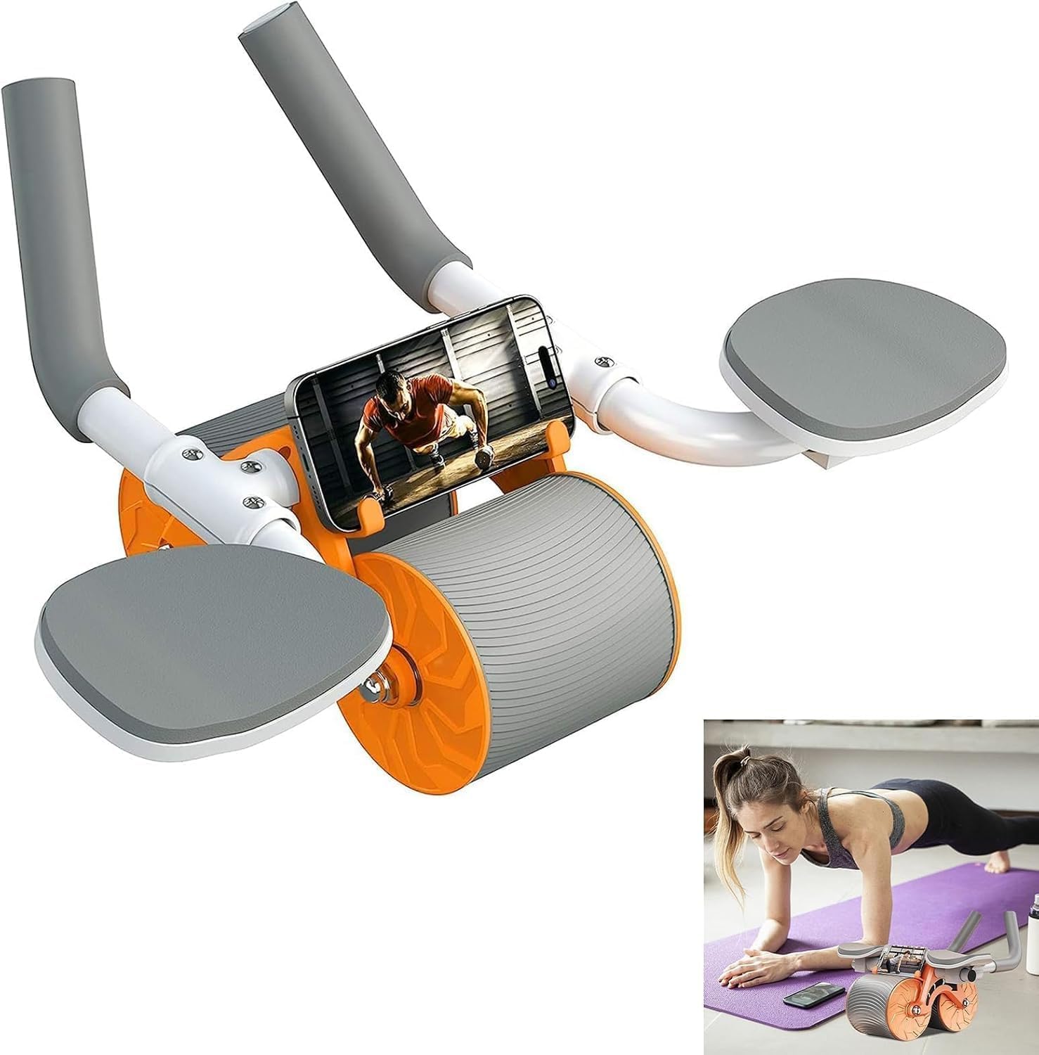 – Aputue Abdominal Wheel, Advanced Ab Roller Wheel with Non-Slip Handles, Effective Core Workout Equipment for Abs Training, Ideal for Gym and Home Use